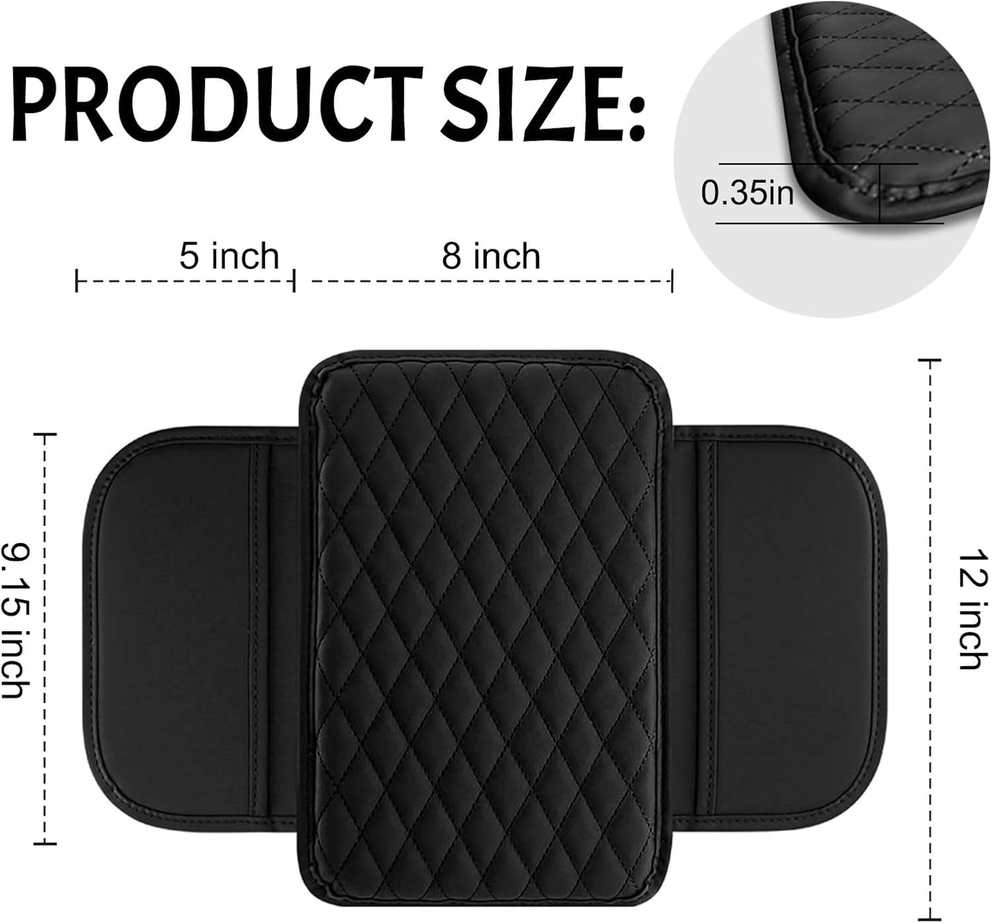 Luxury Leather Armrest Cover