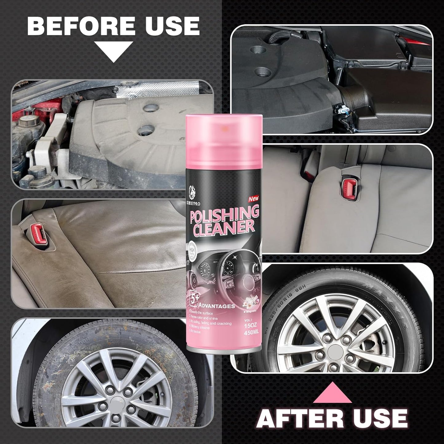 All Purpose Polishing Car Cleaner Spray (Buy 1 Get 1 Free)