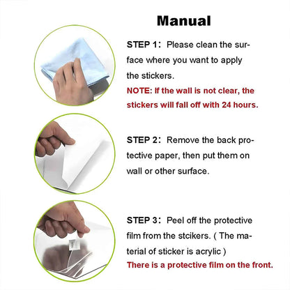 Mirror World Set Of Mirror Stickers (Buy Set of 20 Get 20 Set FREE)