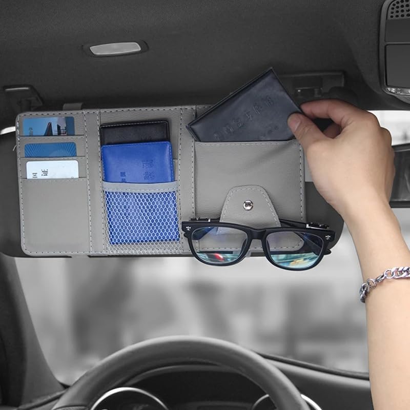 Multi-Purpose Car Visor Organizer