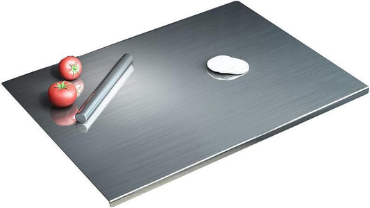 Versatile Stainless Steel Cooking Board