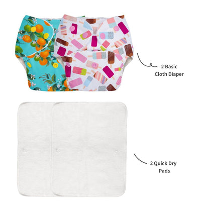 Leakage-Proof Reusable Cloth Diapers (Buy 1 Get 1 Free)