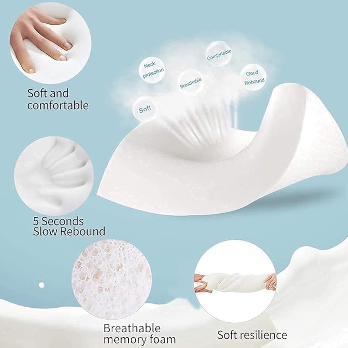 3-In-1 Orthopedic Neck Pillow (Free Removal Cover)