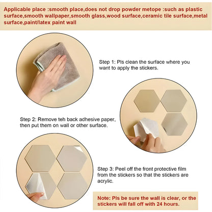 Mirror World Set Of Mirror Stickers (Buy Set of 20 Get 20 Set FREE)