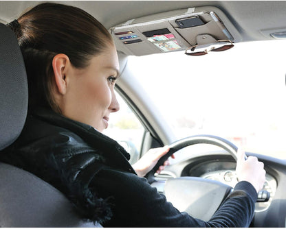 Multi-Purpose Car Visor Organizer