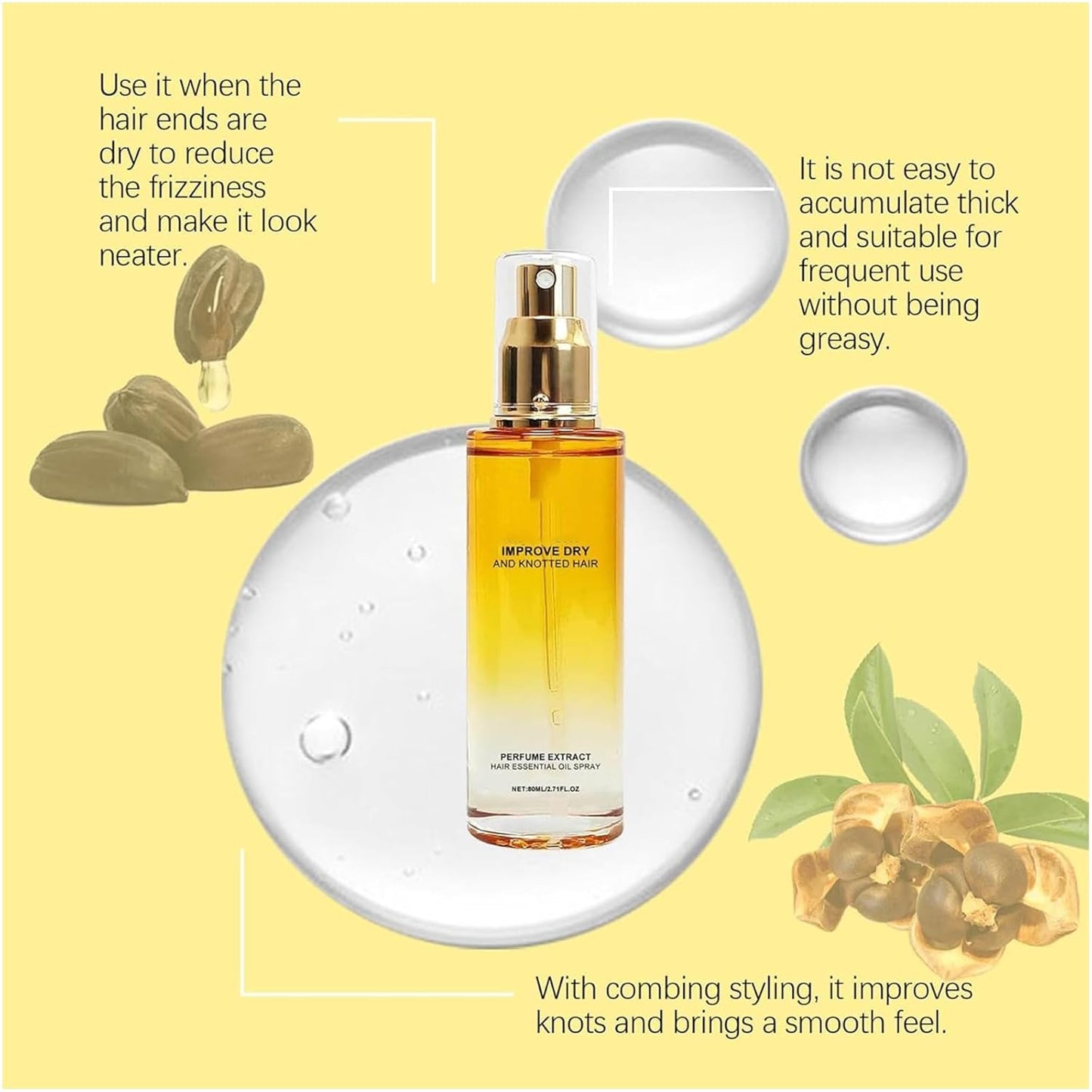 Perfumed Silky Hair Essence Spray (Buy 1 Get 1 Free)