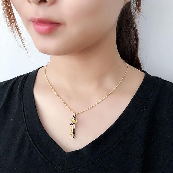 Forever Together Hug Couple Pendant