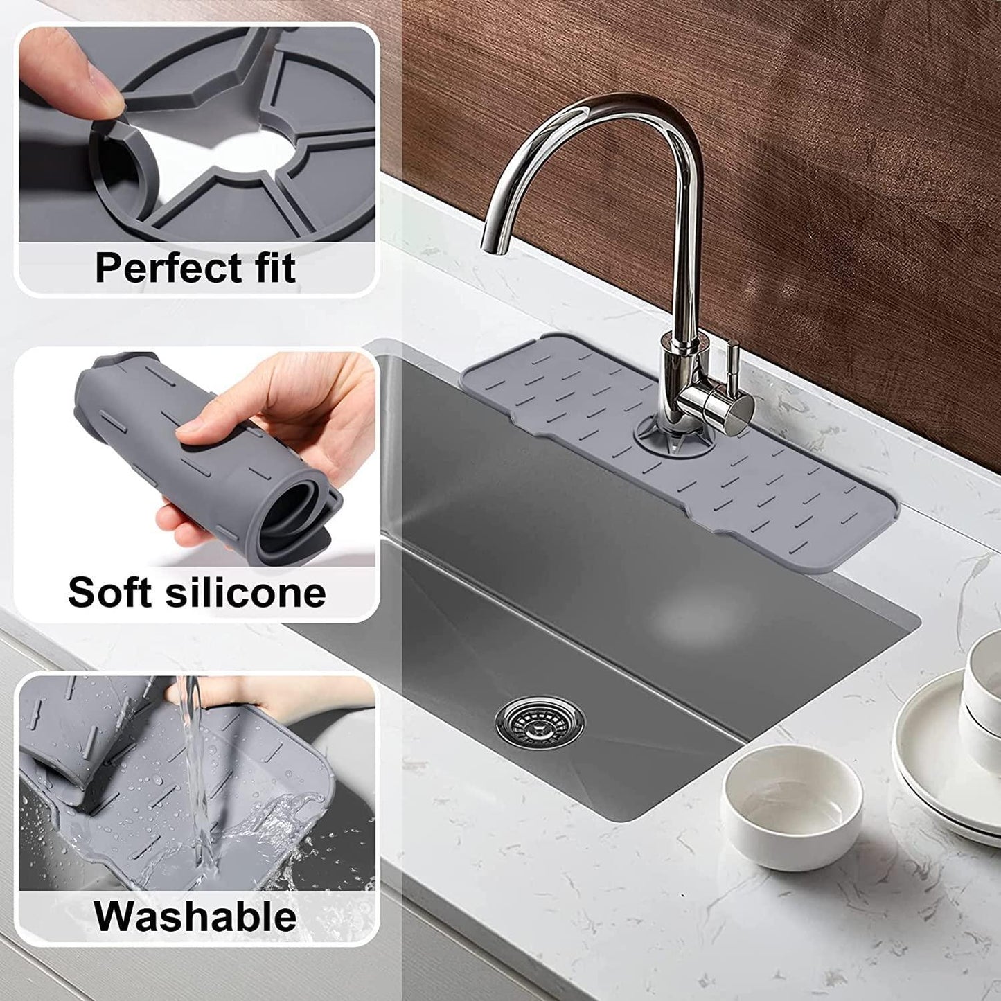 Tap Drainage Mat For Bathroom and Kitchen