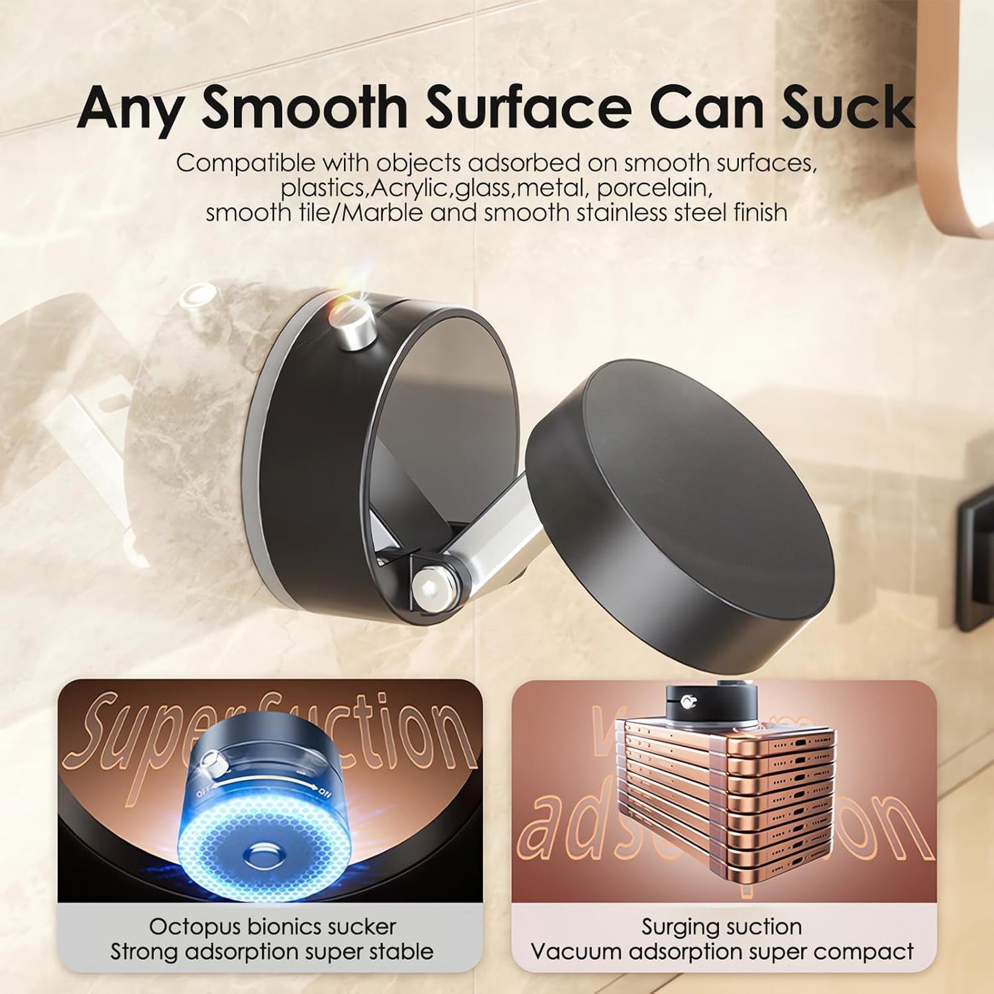 Smart Vacuum Magnetic Phone Holder (With 1 Year Warranty)