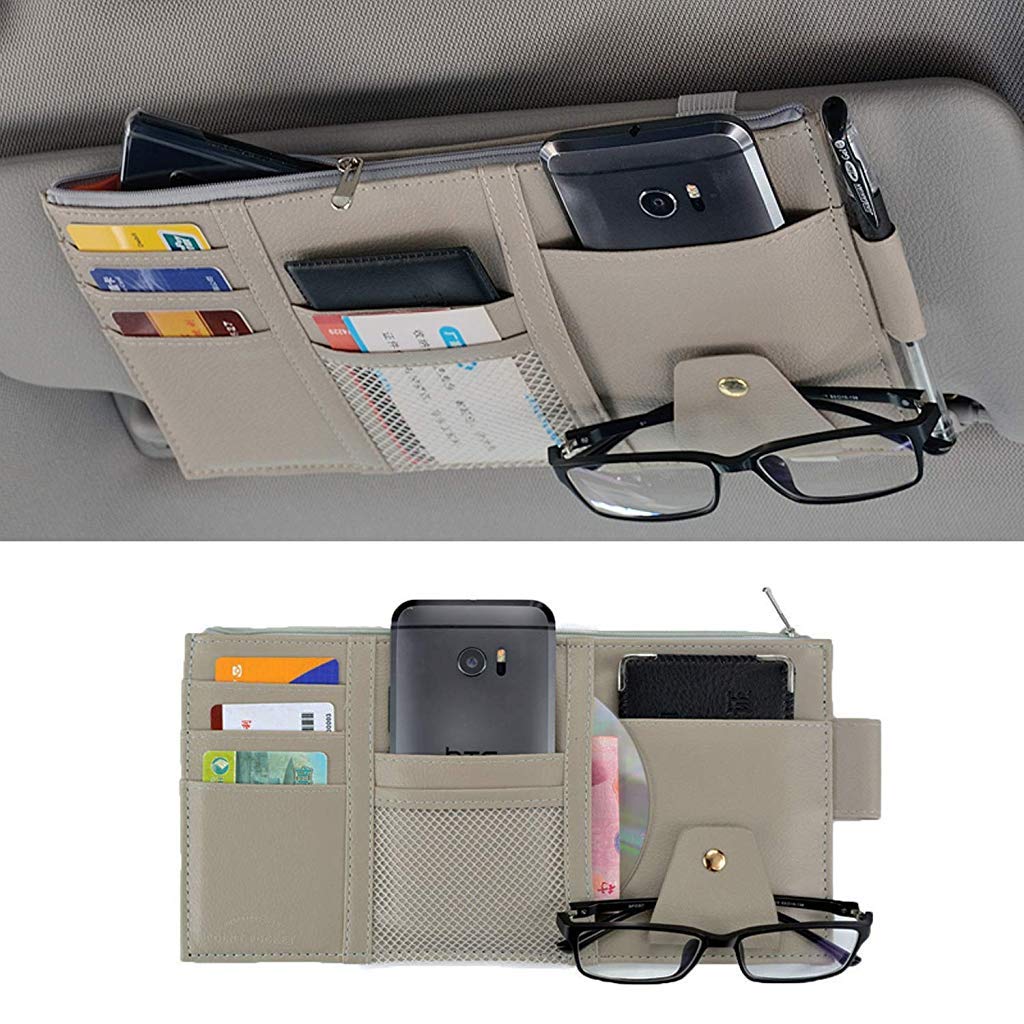 Multi-Purpose Car Visor Organizer