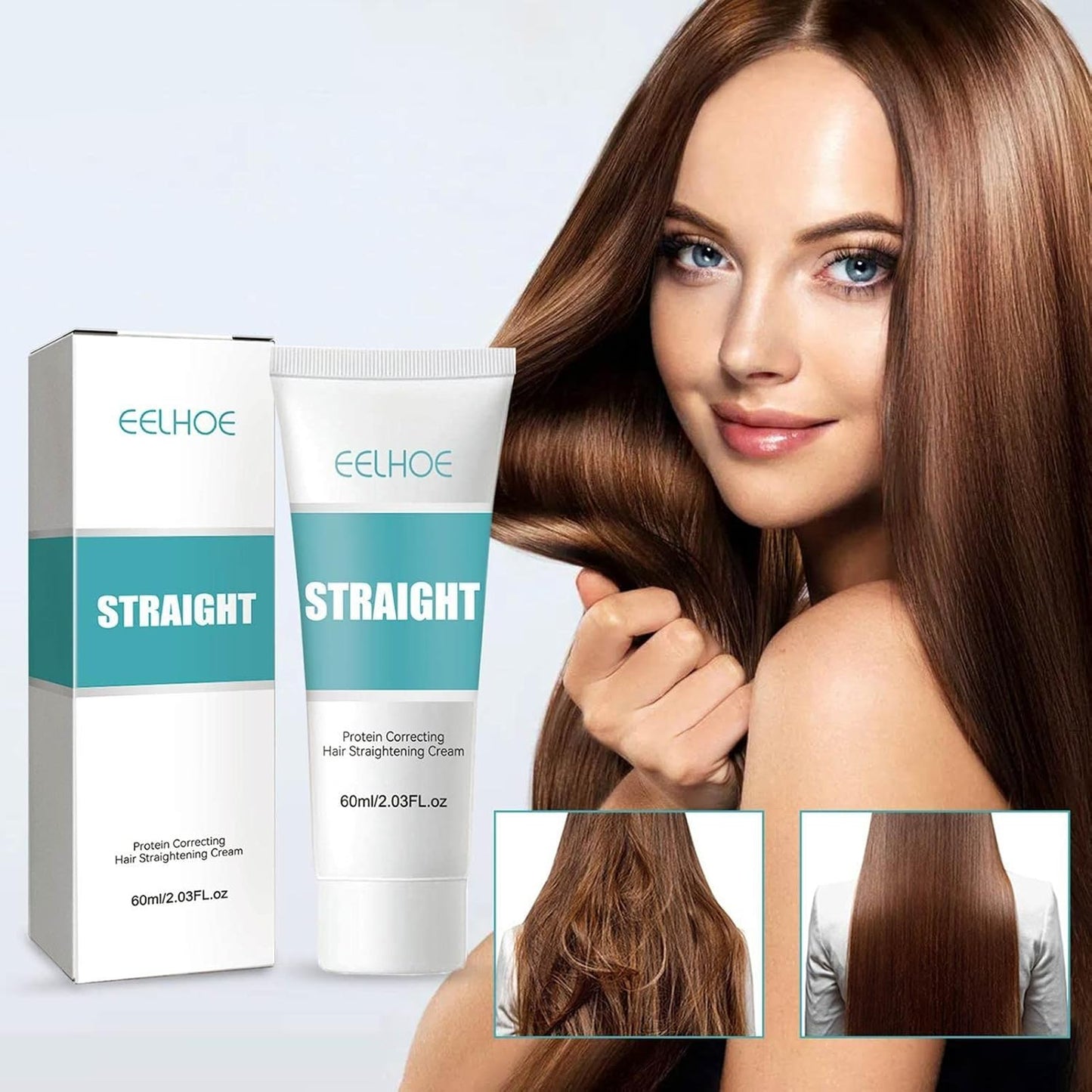 Silky Protein Hair Straightening Cream (Buy 1 Get 1 Free)