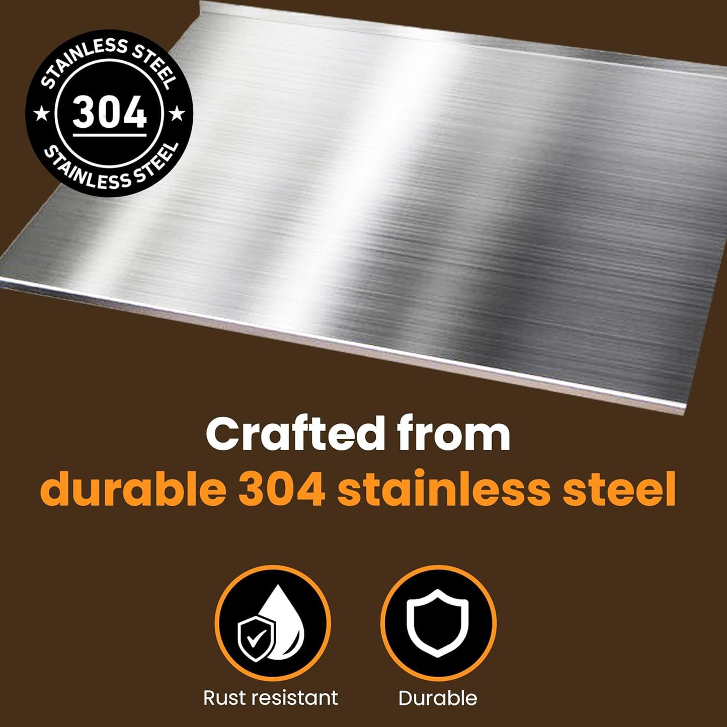 Versatile Stainless Steel Cooking Board
