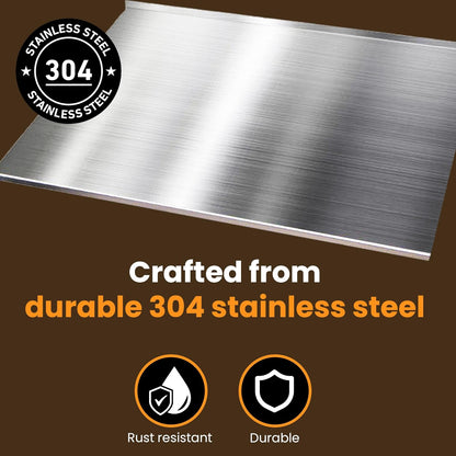Versatile Stainless Steel Cooking Board