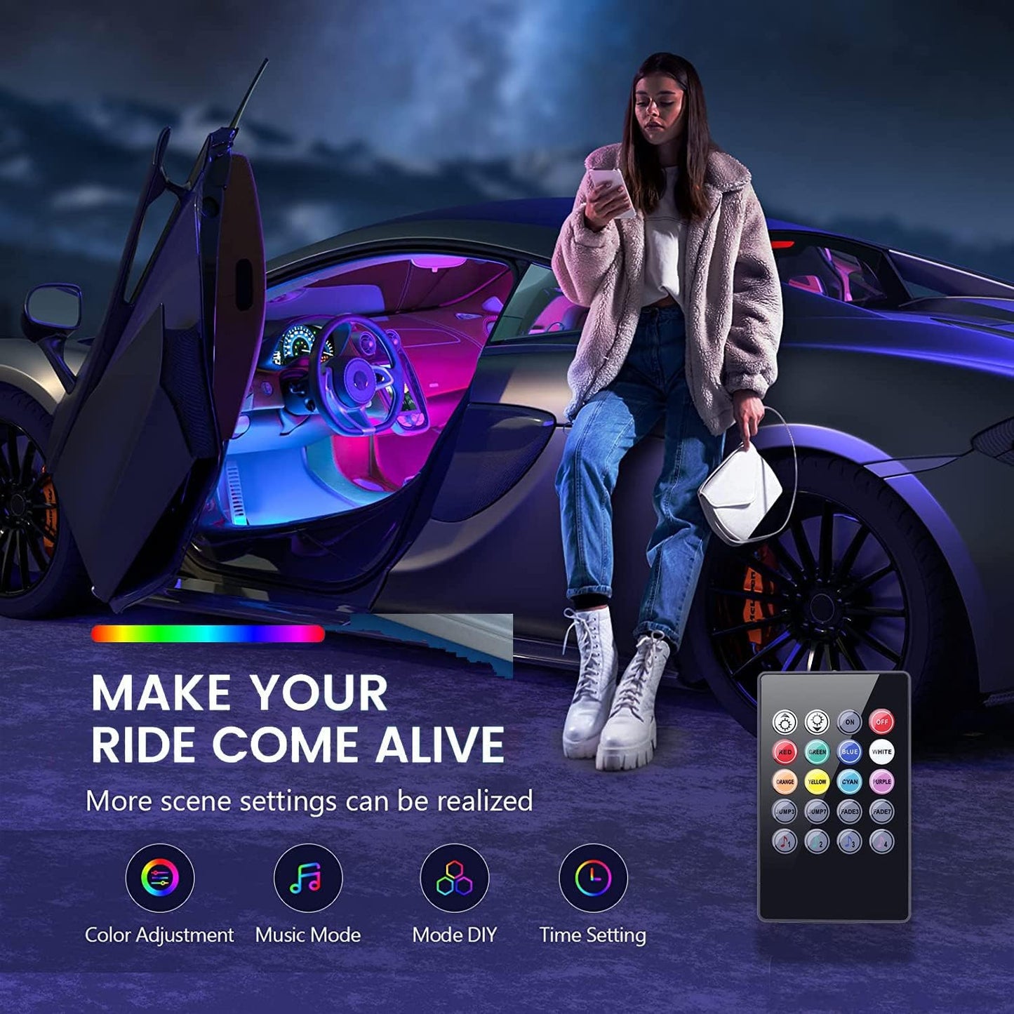 Car Cloud Light (Free Wireless Remote)