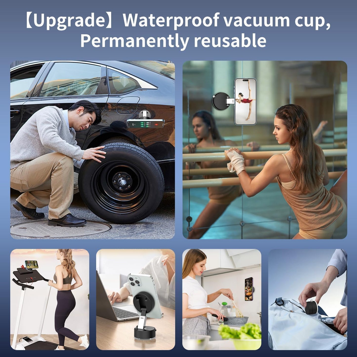 Smart Vacuum Magnetic Phone Holder (With 1 Year Warranty)
