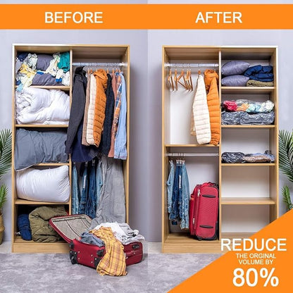 Space Saver Reusable Vacuum Storage Bags (With Free Vacuum Pump)