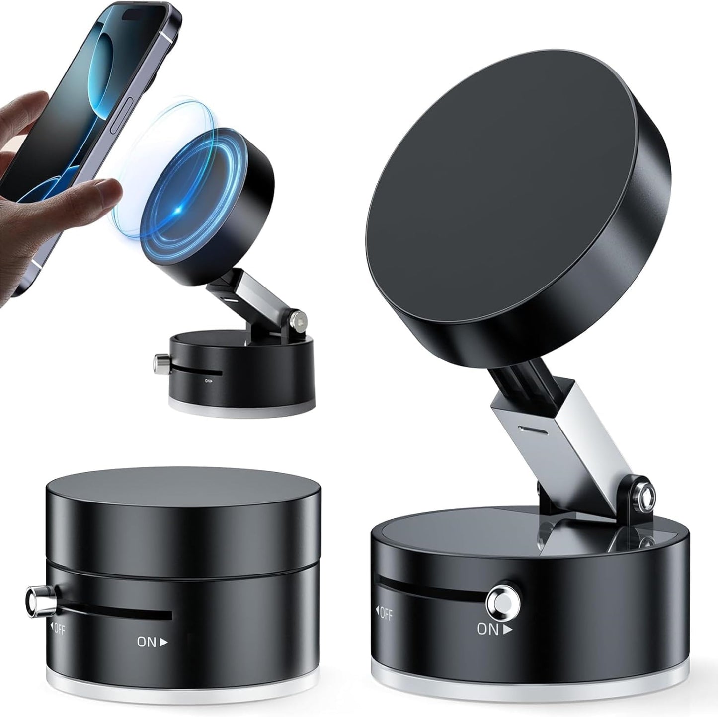 Smart Vacuum Magnetic Phone Holder (With 1 Year Warranty)