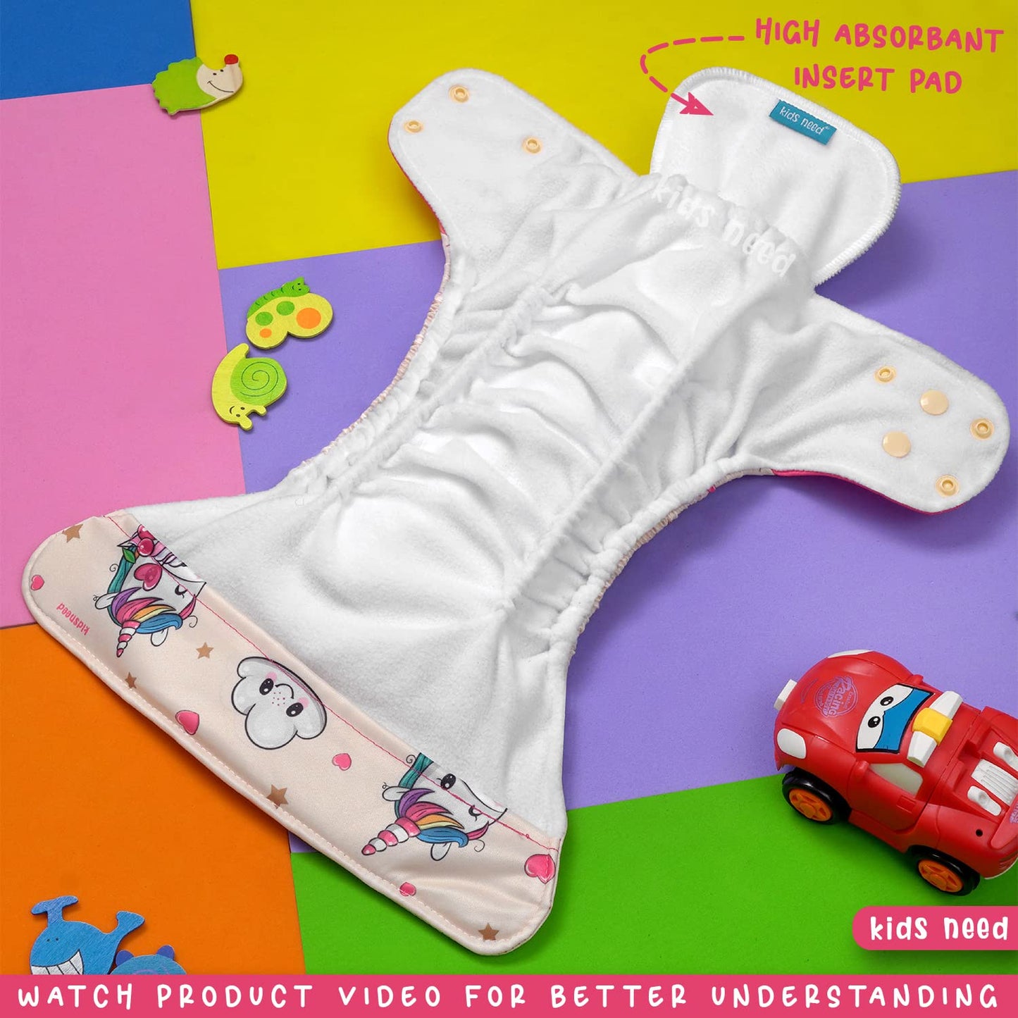 Leakage-Proof Reusable Cloth Diapers (Buy 1 Get 1 Free)