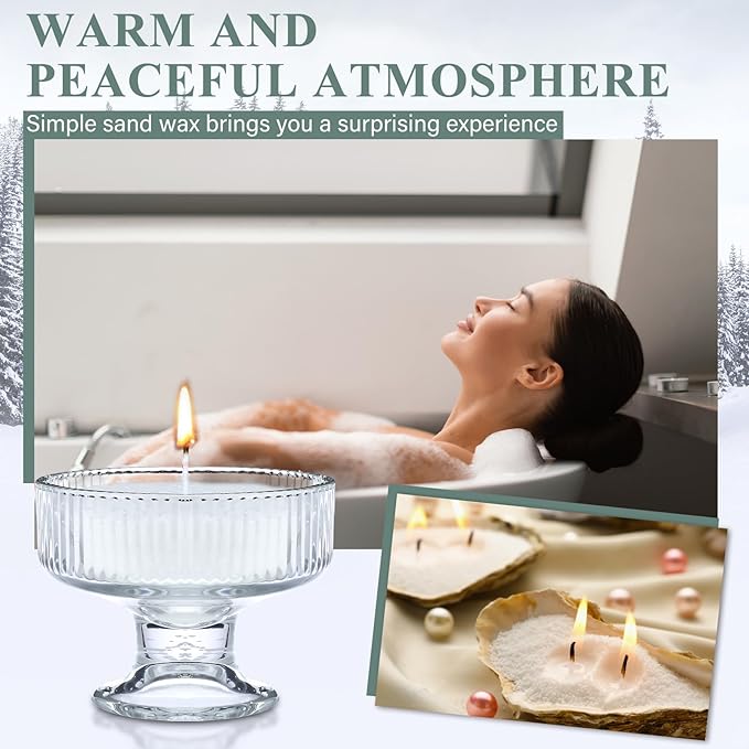 Luxury Reusable Sand Candle (Free 50 Wicks)