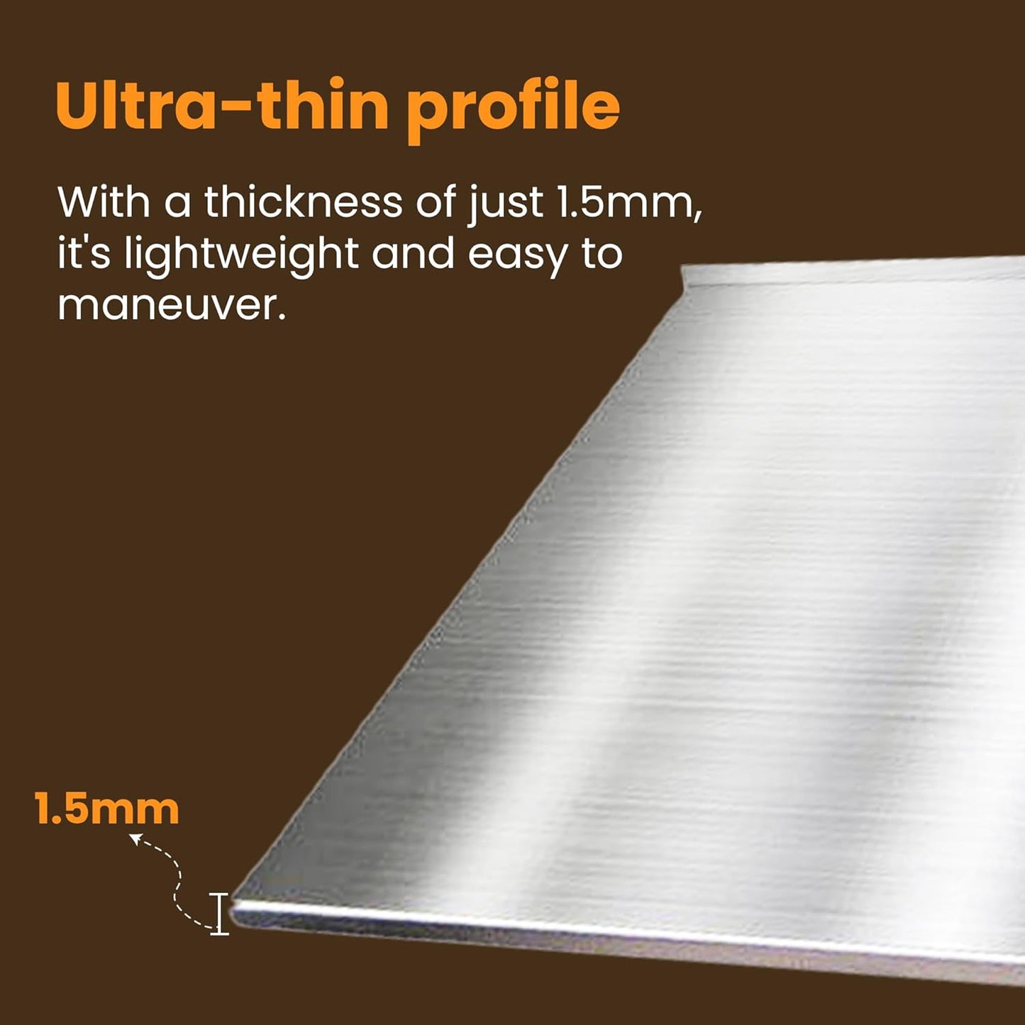 Versatile Stainless Steel Cooking Board