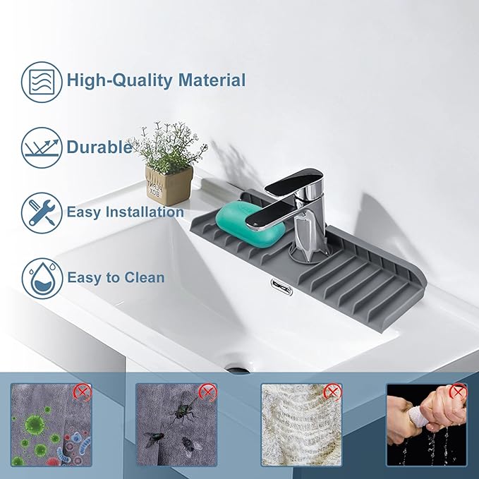 Tap Drainage Mat For Bathroom and Kitchen