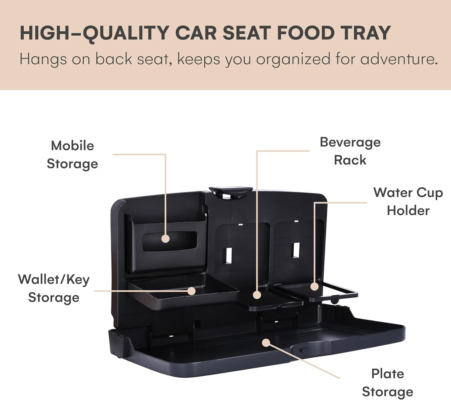 Multifunctional Car Backseat SmartTable