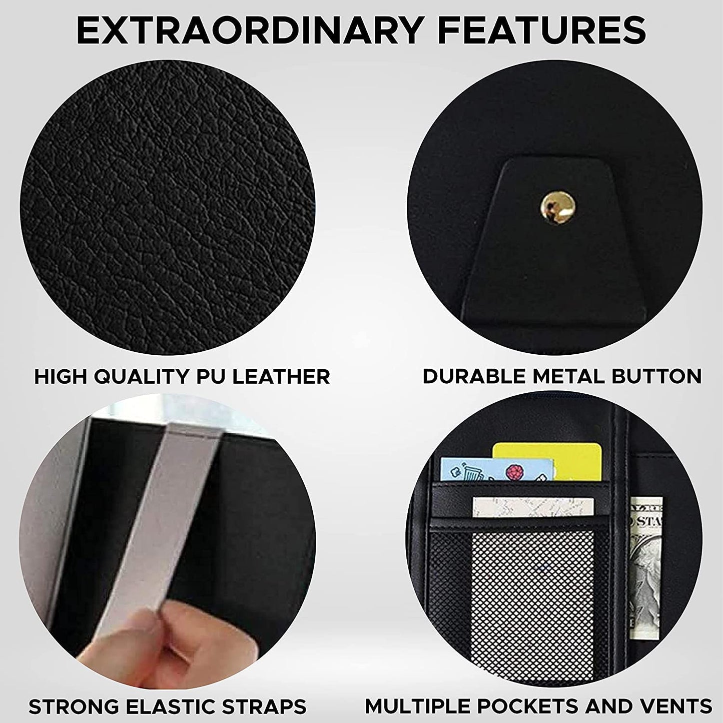 Multi-Purpose Car Visor Organizer