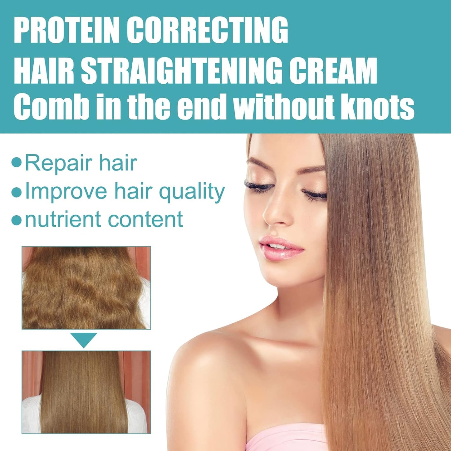 Silky Protein Hair Straightening Cream (Buy 1 Get 1 Free)