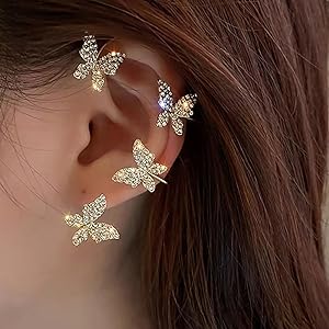 Korean Butterfly Earrings (1 Full Pair)