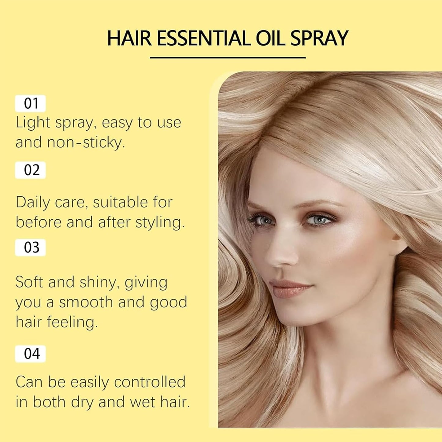 Perfumed Silky Hair Essence Spray (Buy 1 Get 1 Free)
