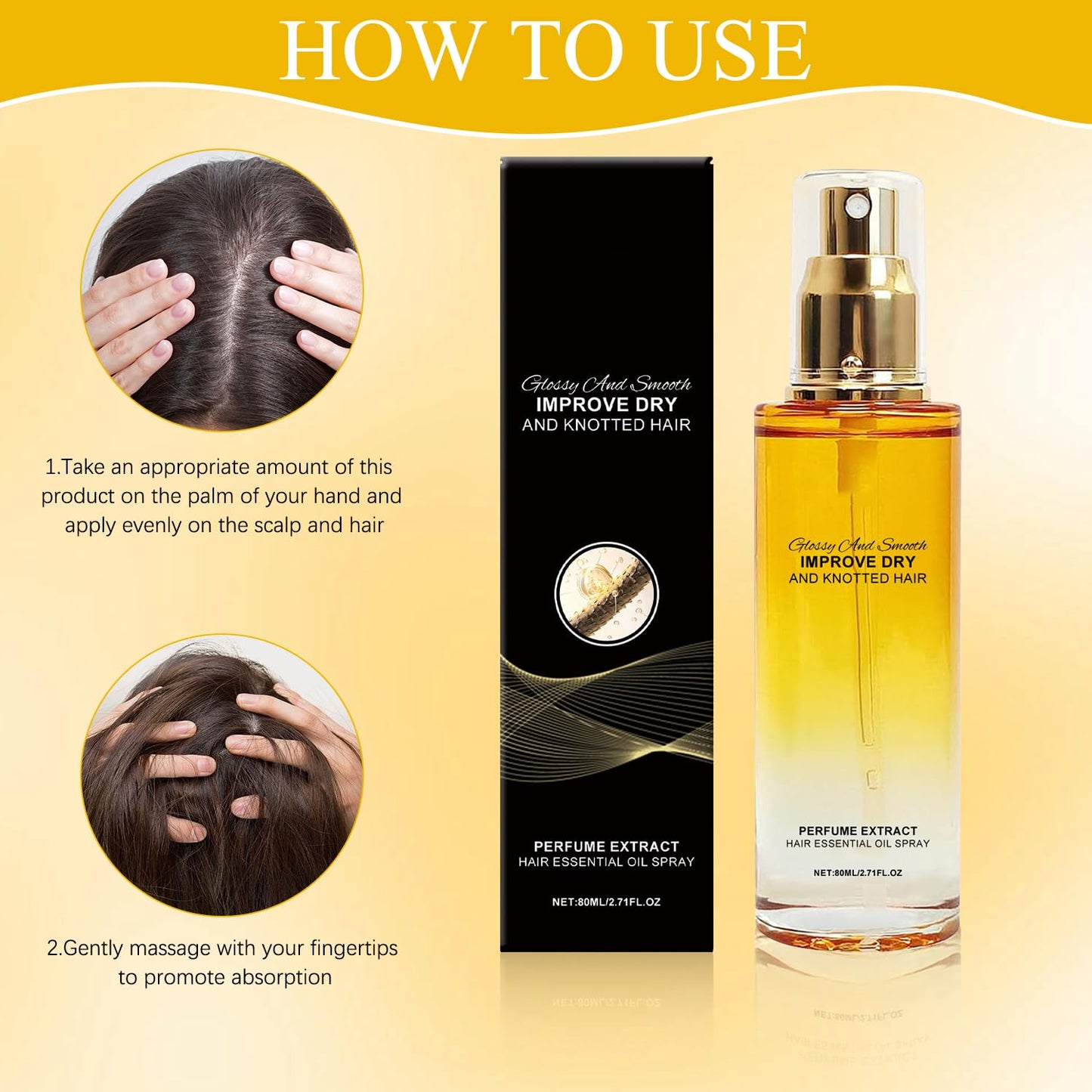 Perfumed Silky Hair Essence Spray (Buy 1 Get 1 Free)