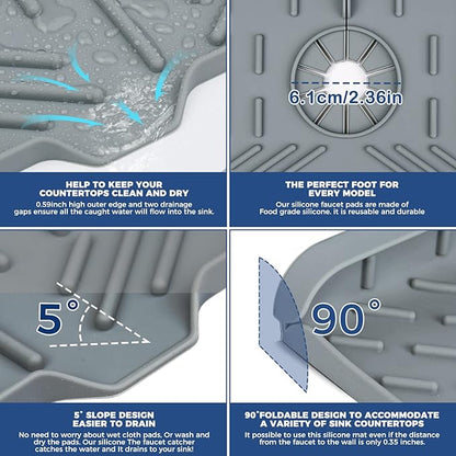 Tap Drainage Mat For Bathroom and Kitchen