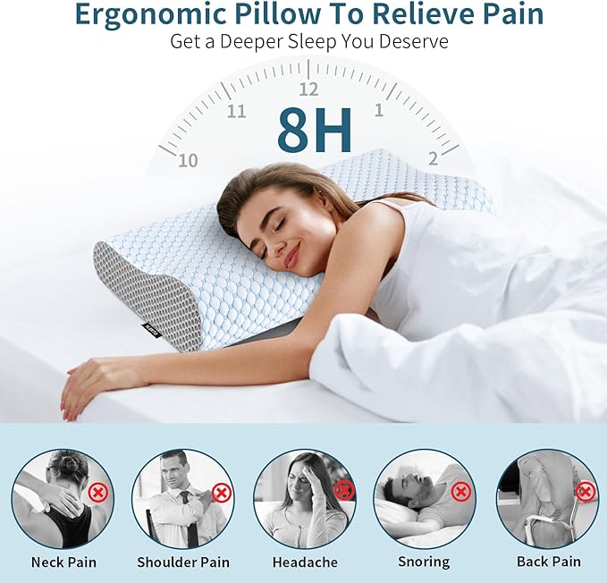 3-In-1 Orthopedic Neck Pillow (Free Removal Cover)