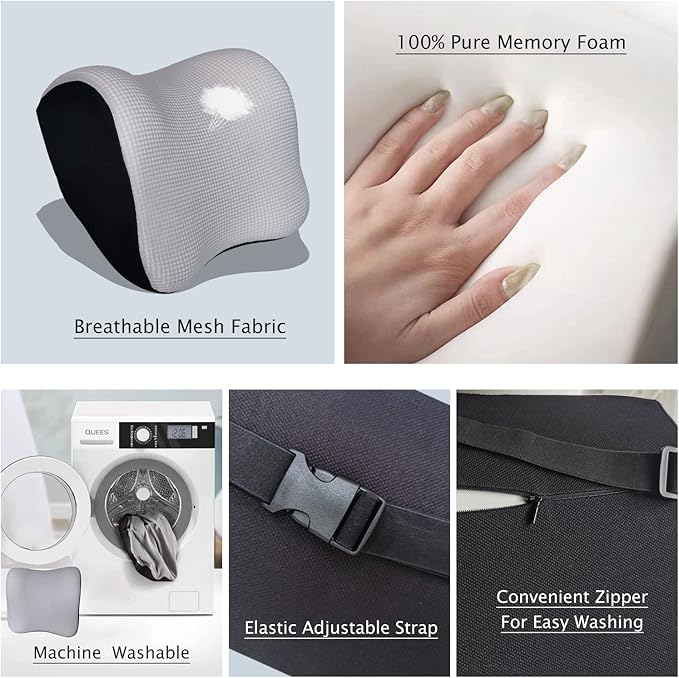 Car Neck & Shoulder Pillow (Free Strap Included)