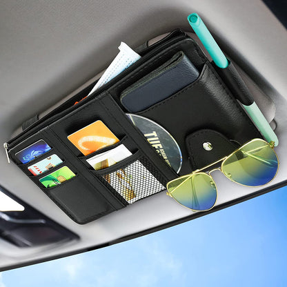 Multi-Purpose Car Visor Organizer