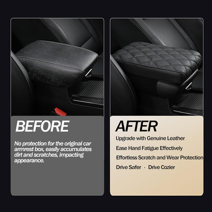 Luxury Leather Armrest Cover