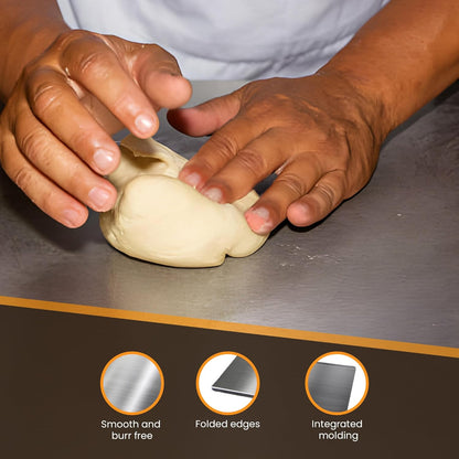 Versatile Stainless Steel Cooking Board