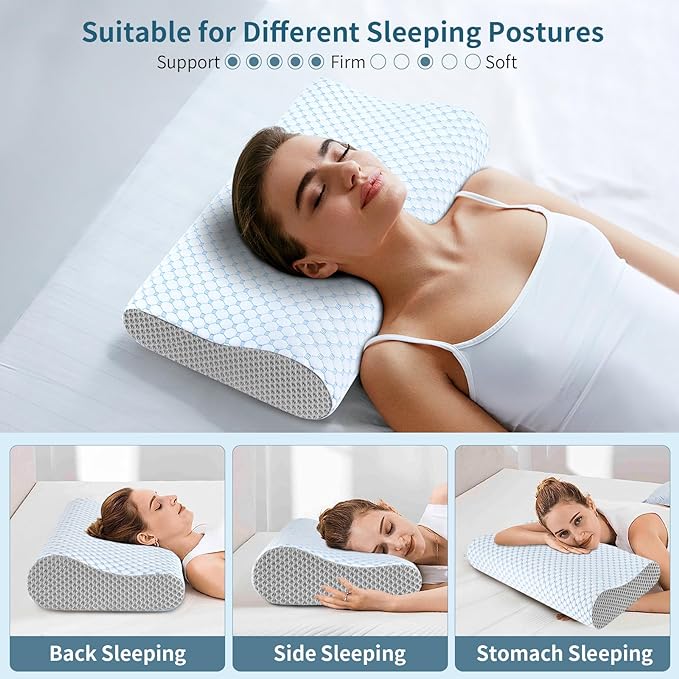 3-In-1 Orthopedic Neck Pillow (Free Removal Cover)