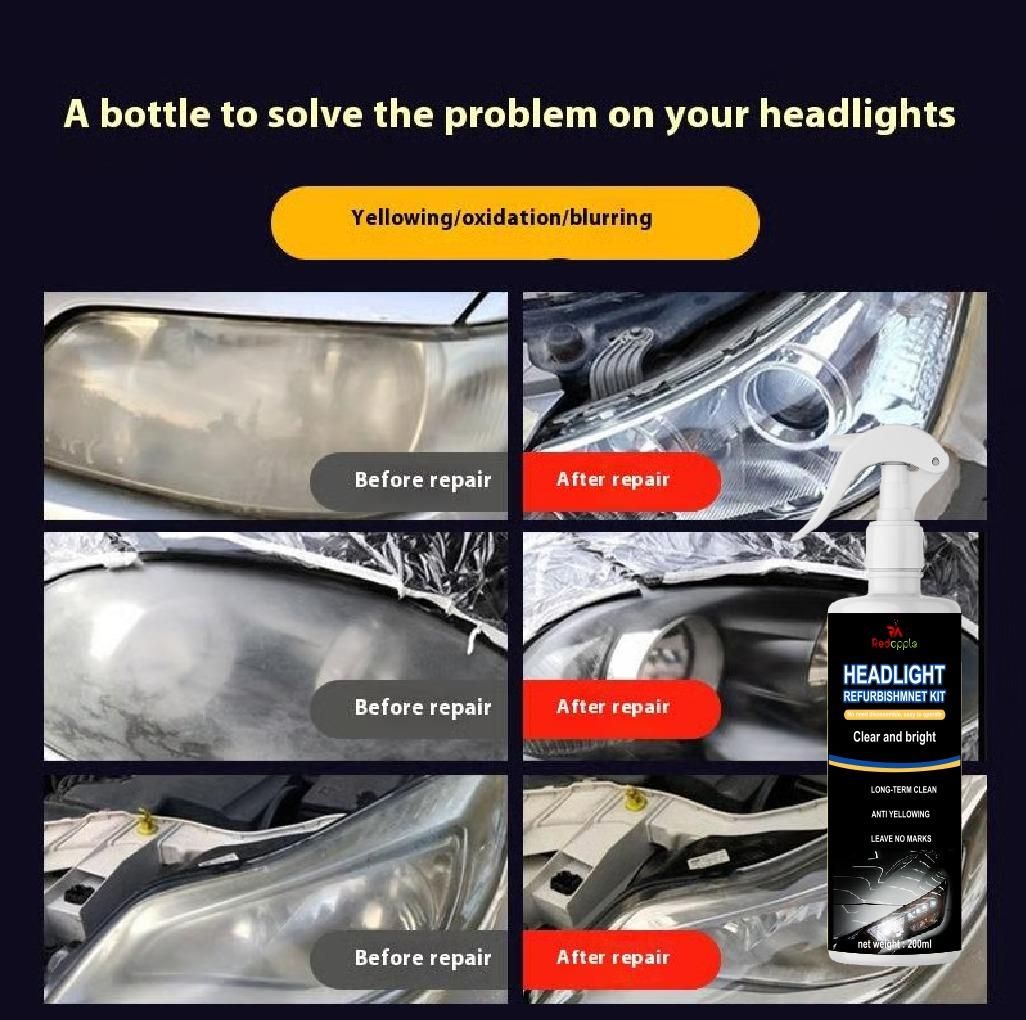 Automotive Headlight Restoration Spray