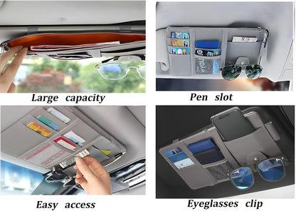 Multi-Purpose Car Visor Organizer