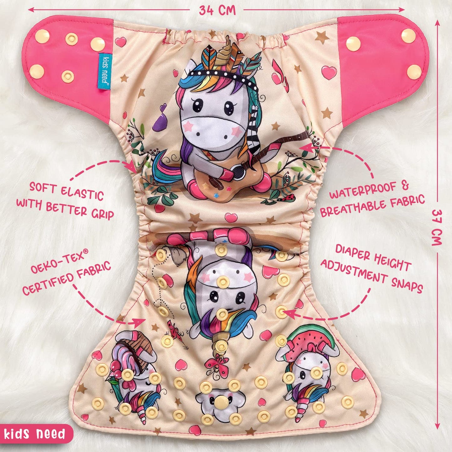 Leakage-Proof Reusable Cloth Diapers (Buy 1 Get 1 Free)