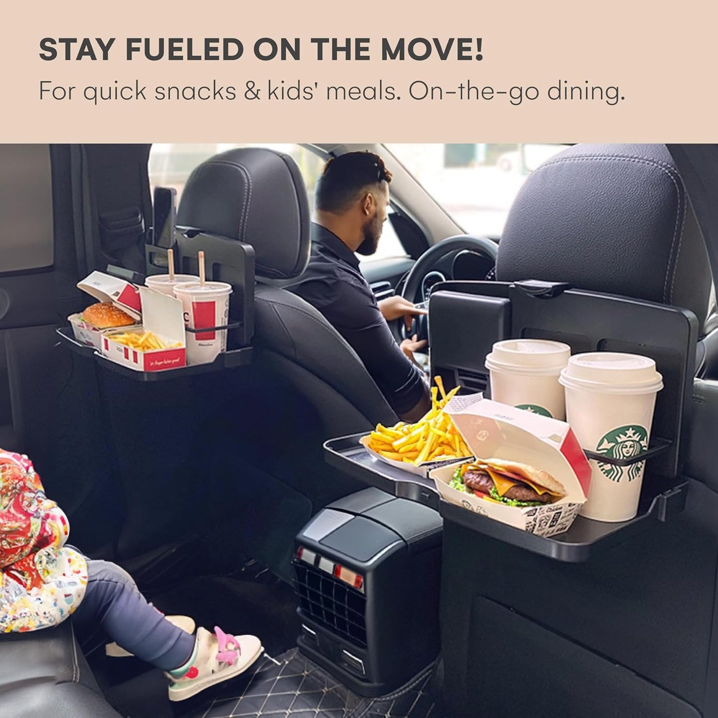 Multifunctional Car Backseat SmartTable