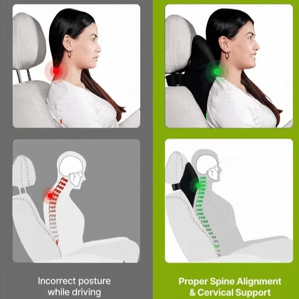 Car Neck & Shoulder Pillow (Free Strap Included)