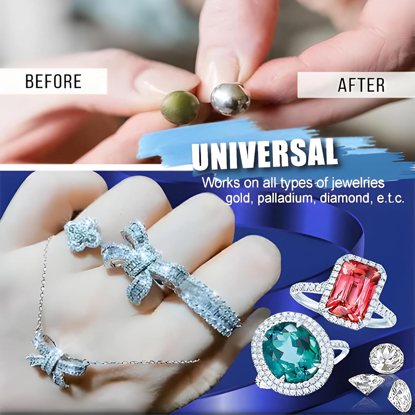 Premium Jewellery Cleaner (Buy 1 Get 1 Free)