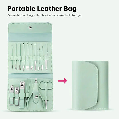 Multipurpose Manicure Kit (Leather Bag Free)