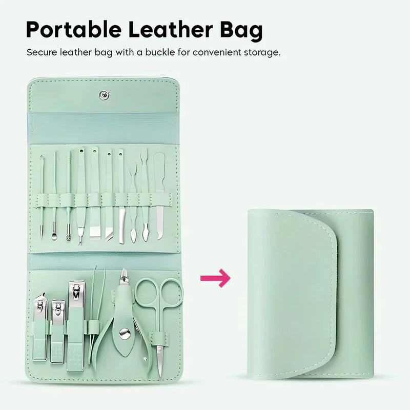 Multipurpose Manicure Kit (Leather Bag Free)