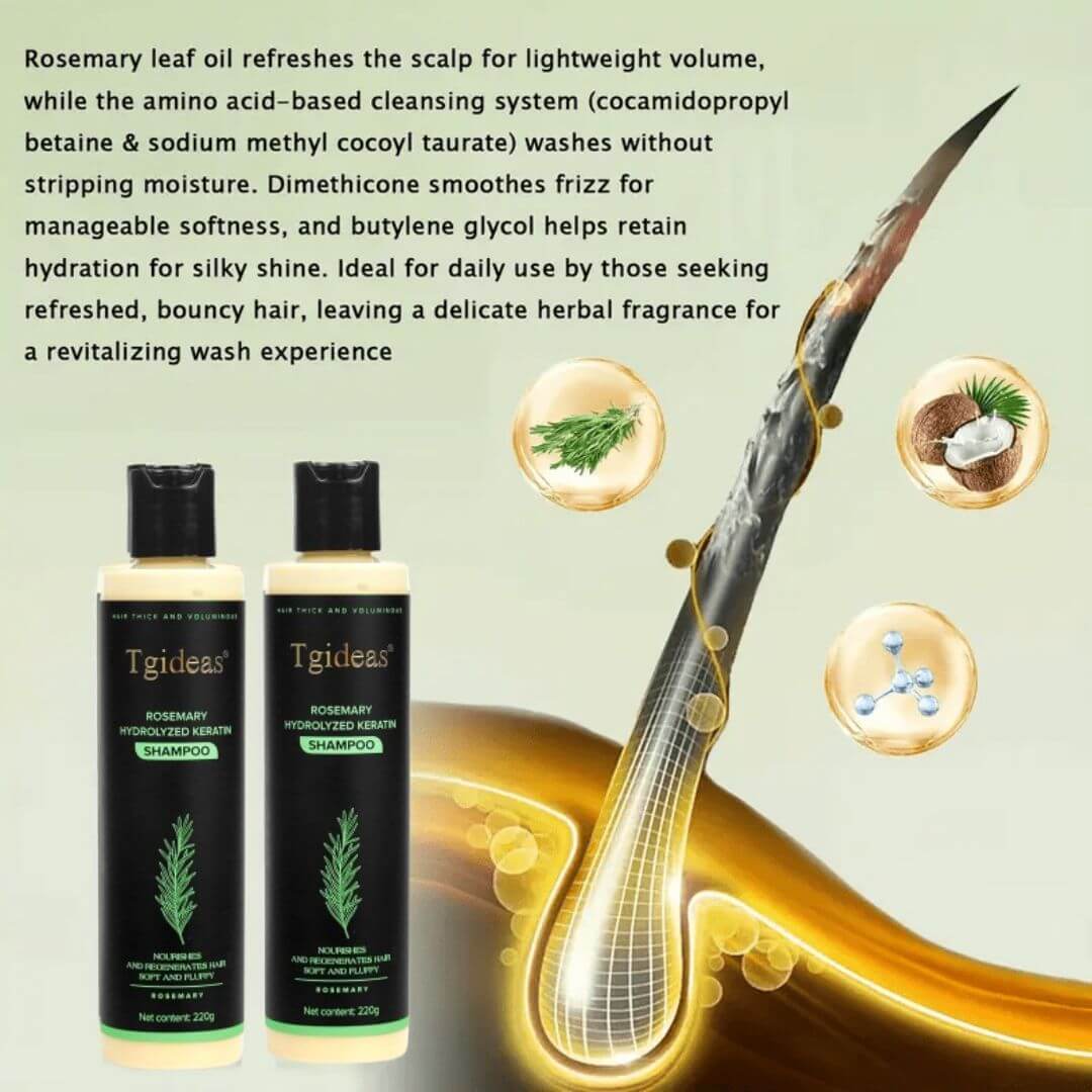 Rosemary Keratin Boost Hair Growth Shampoo (Buy 1 Get 1 Free)