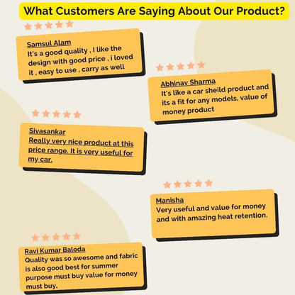 SunBlock NanoCool Car Sunshade Umbrella (Free Carry Bag)