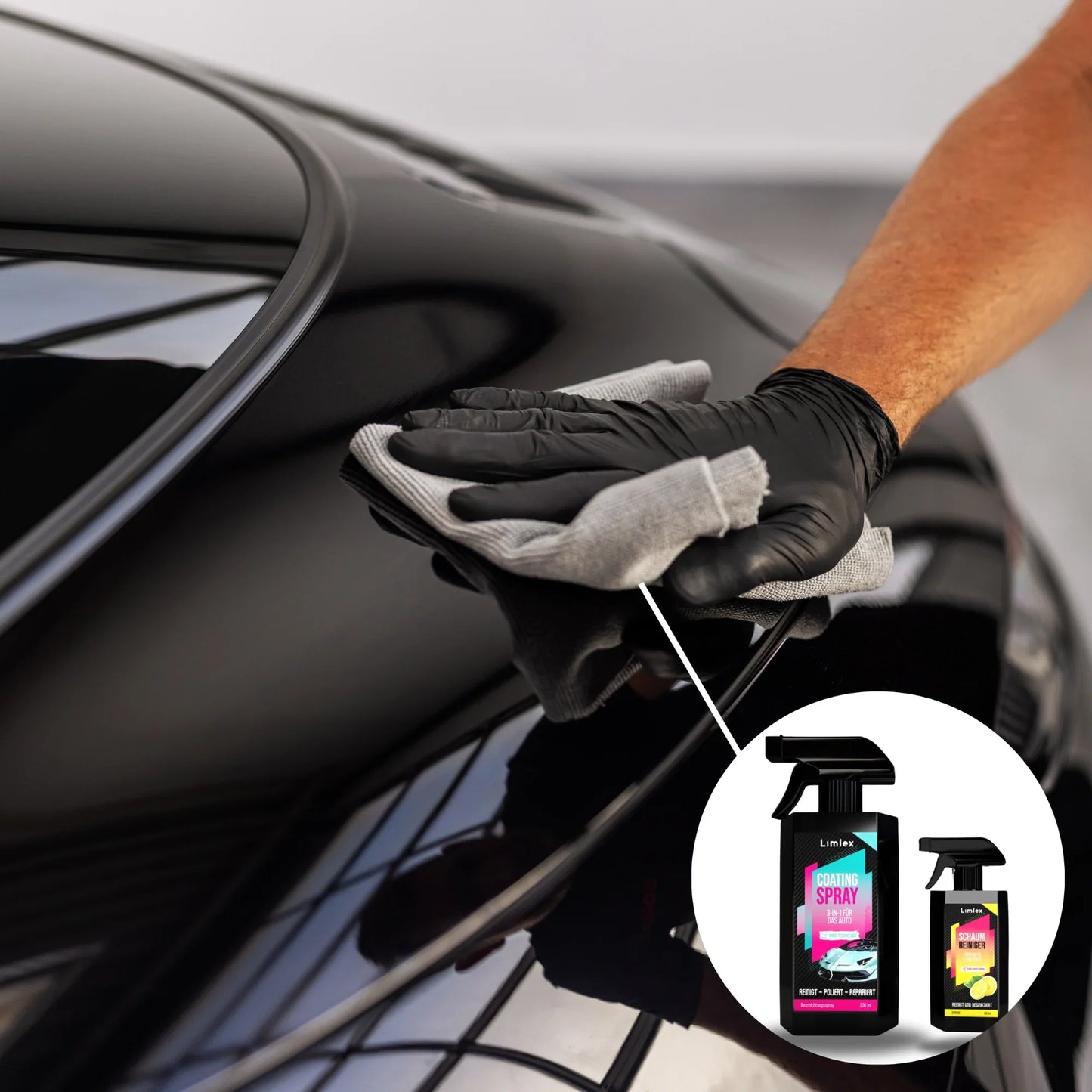 ShineXpert Pro Coating Spray (Free Foam Cleaner & Microfiber Cloth)