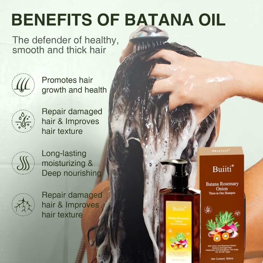 Buiti 3-in-1 Natural Anti Hair Fall Shampoo (Buy 1 Get 1 Free)